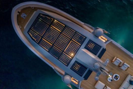 Yacht von oben