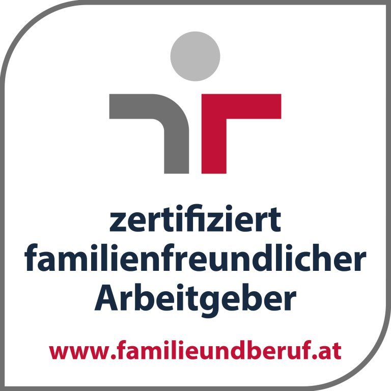 Gütezeichen zertifiziert familienfreundlicher Arbeitgeber - familieundberuf