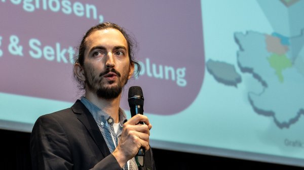 Speaker auf der Bühne