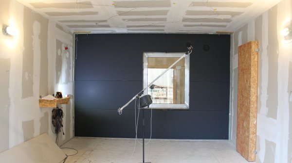 Angelmikrofon im Akustikraum - Projekt Schall.HOCH.bau