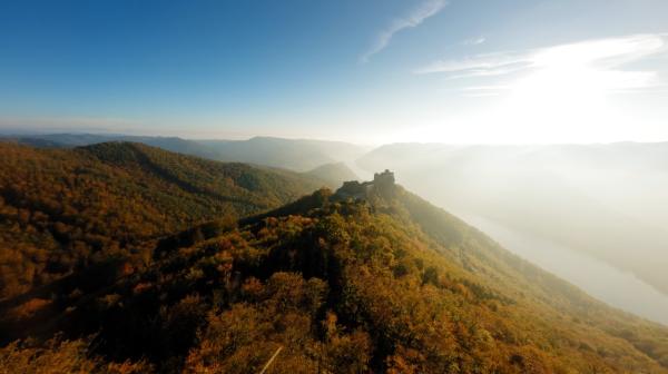 Burgruine Aggstein im Streiflicht